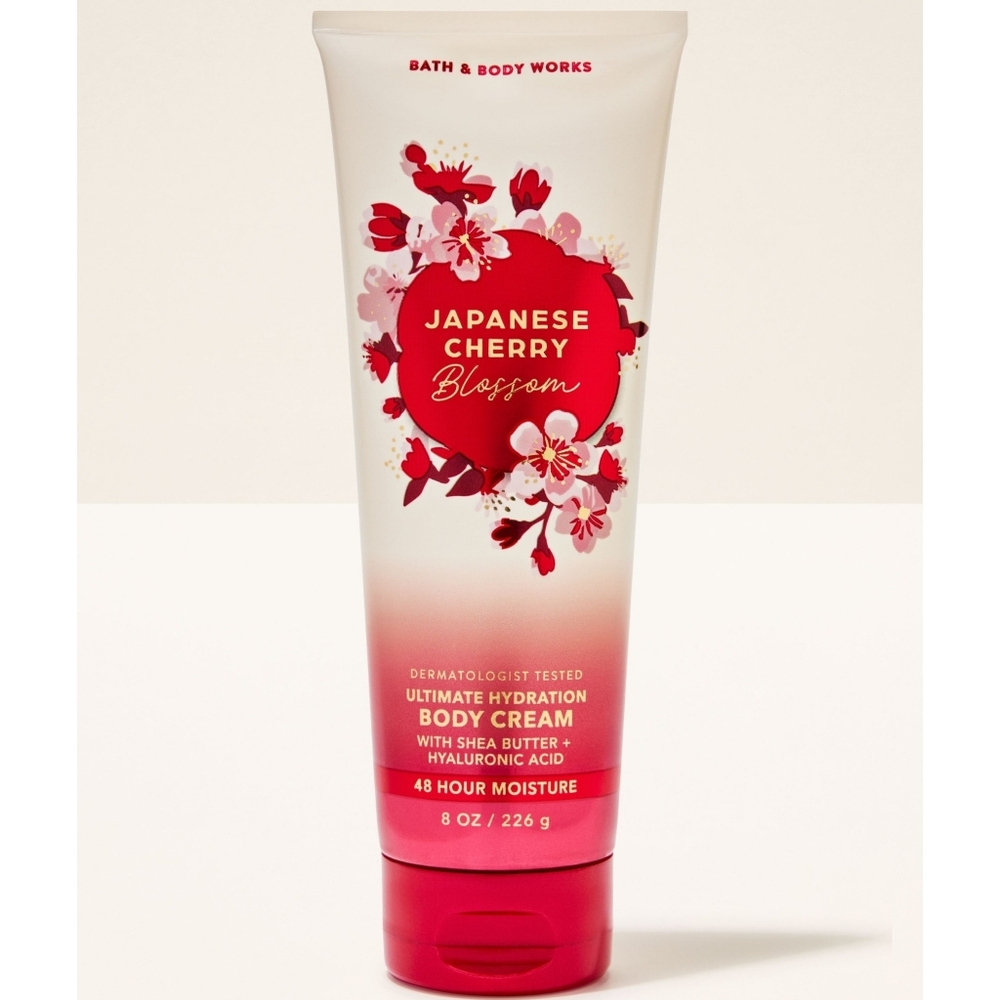 Bath & Body Works Japanese Cherry Blossom Ultimate Hydration Body Cream 8oz NEW